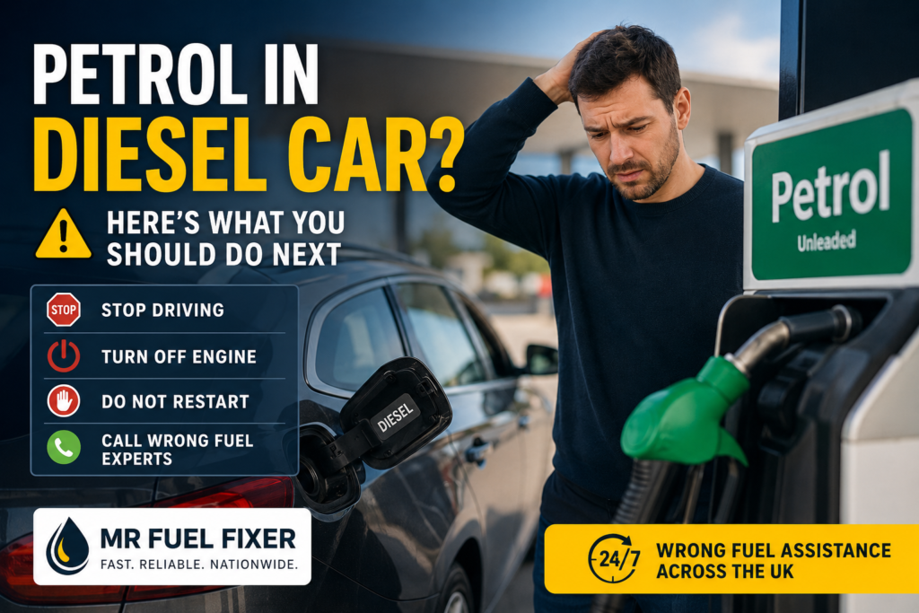 Petrol in Diesel Car