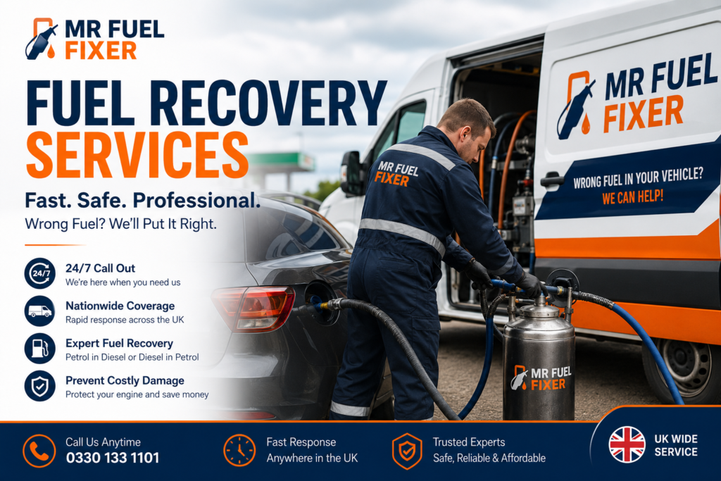 Fuel Recovery Services – Fast, Safe and Professional Assistance Across the UK