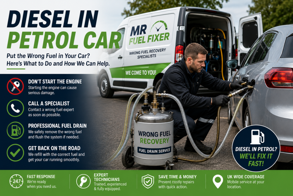 Diesel in Petrol Car: What to Do If You Fill Up with the Wrong Fuel