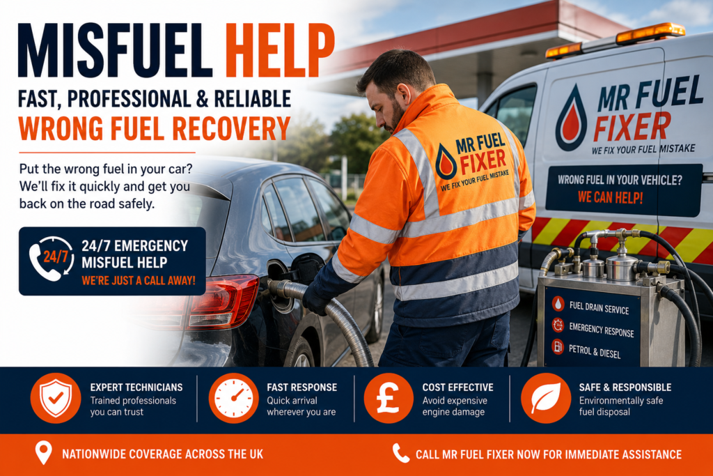 Misfuel Help – What to Do When You Put the Wrong Fuel in Your Car