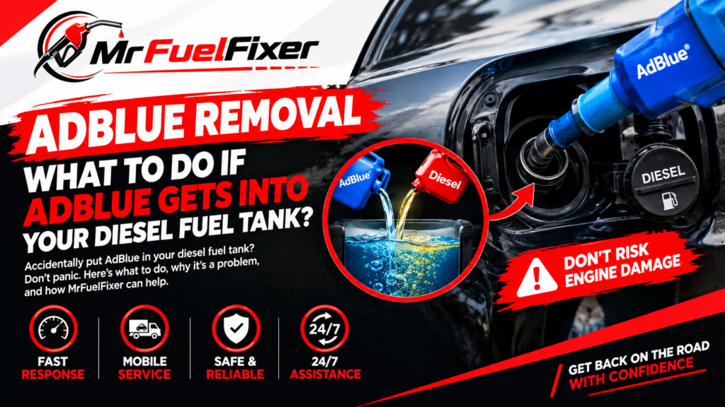 AdBlue Removal: What to Do If AdBlue Gets Into Your Diesel Fuel Tank