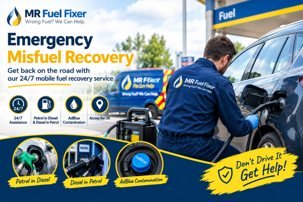Emergency Misfuel Recovery: What to Do When You Put the Wrong Fuel in Your Car